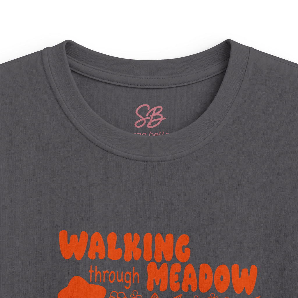 Walking Through Meadow Sunflowers - Kid T-Shirt