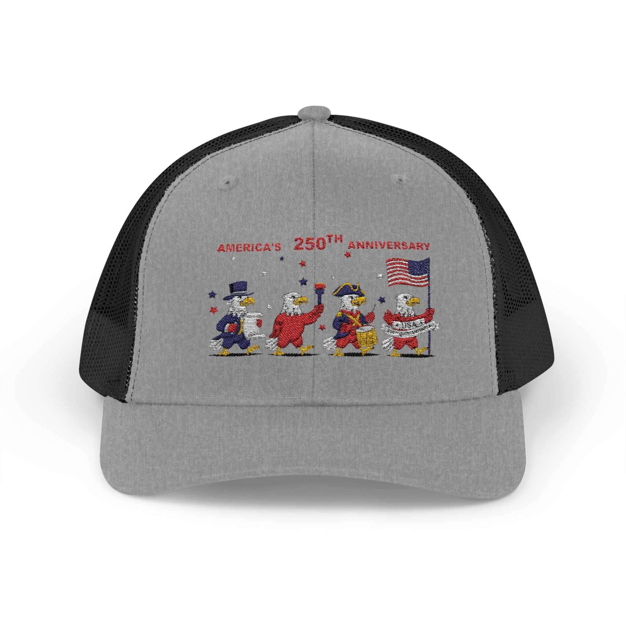 Patriotic Eagles Parade 250th Anniversary Snapback Trucker Cap