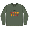 Hello Fall Fingers Spelling American Sign Language ASL - Long Sleeve Shirt