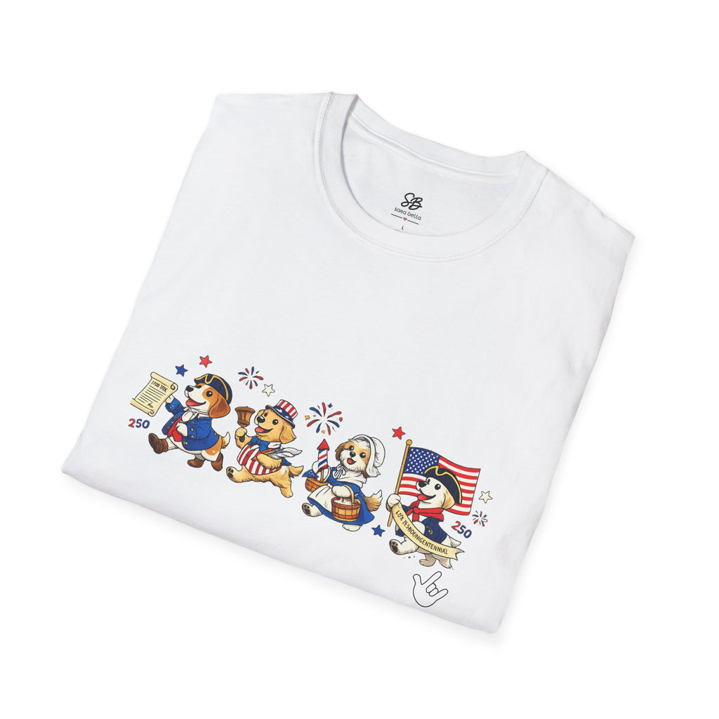 Patriotic Dogs Parade T-Shirt