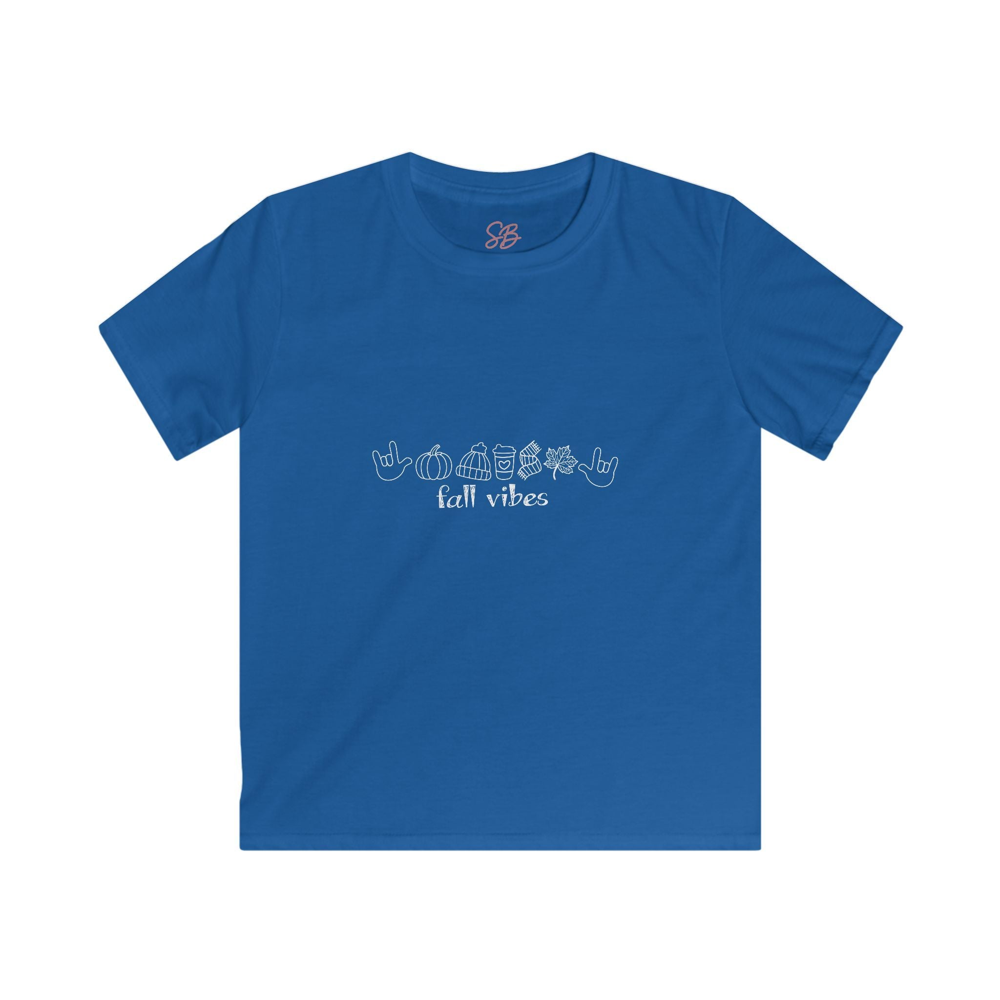 Fall Vibes with I Love You American Sign Language, ASL - Kid T-Shirt