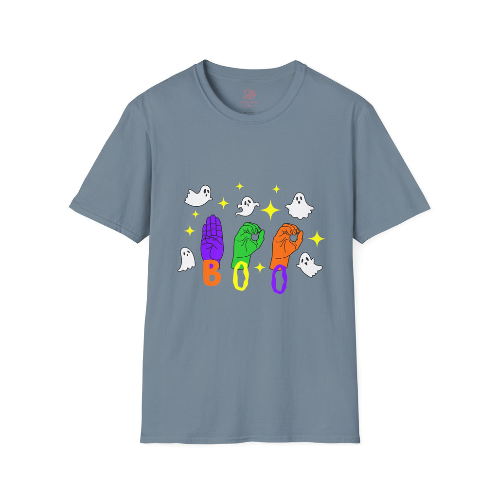 Ghosts "BOO" in ASL - T-Shirt