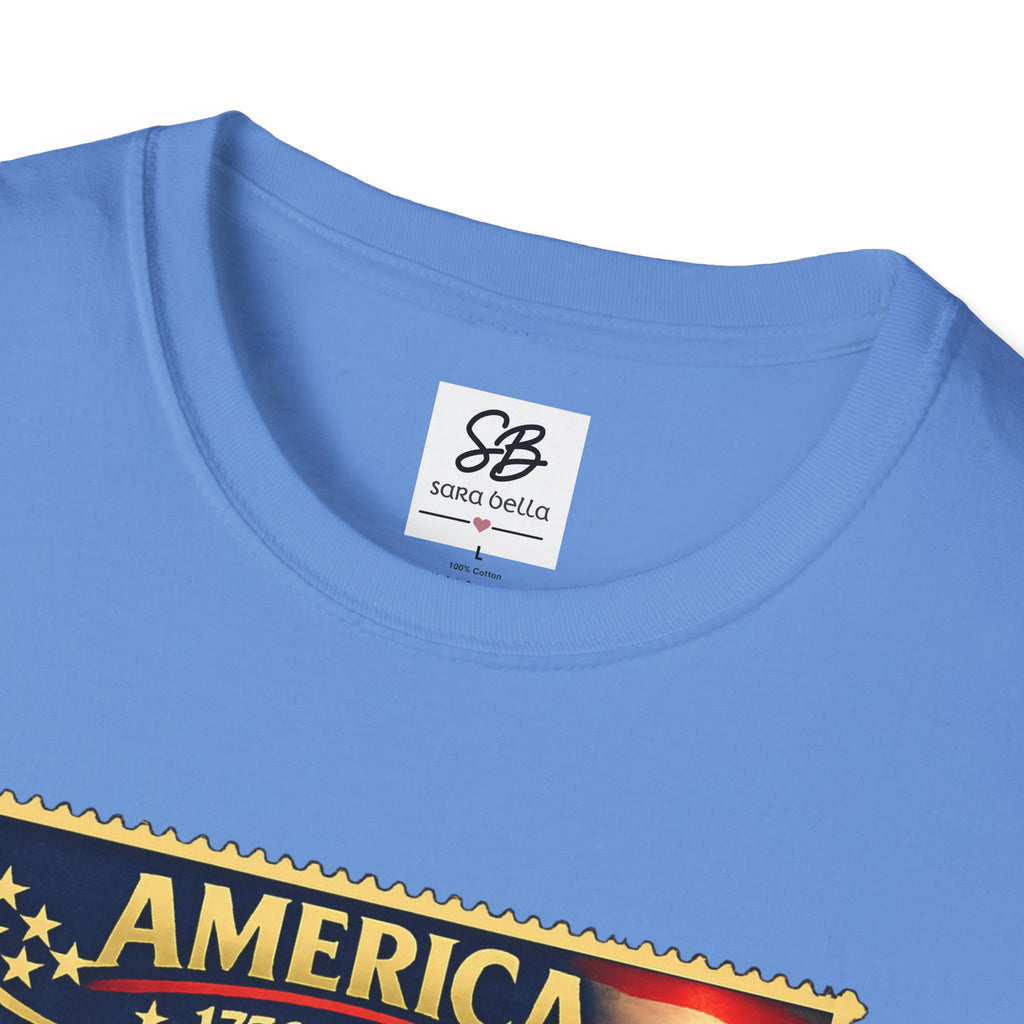 Patriotic America “Honoring Our Armed Forces”  Vintage Stamp T-Shirt