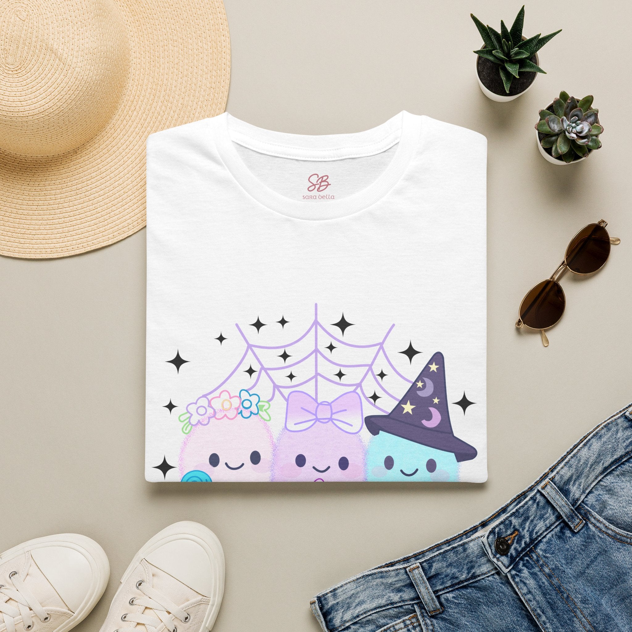 3 Friendly Ghosts "Sweet & Ghostly"  - T-Shirt