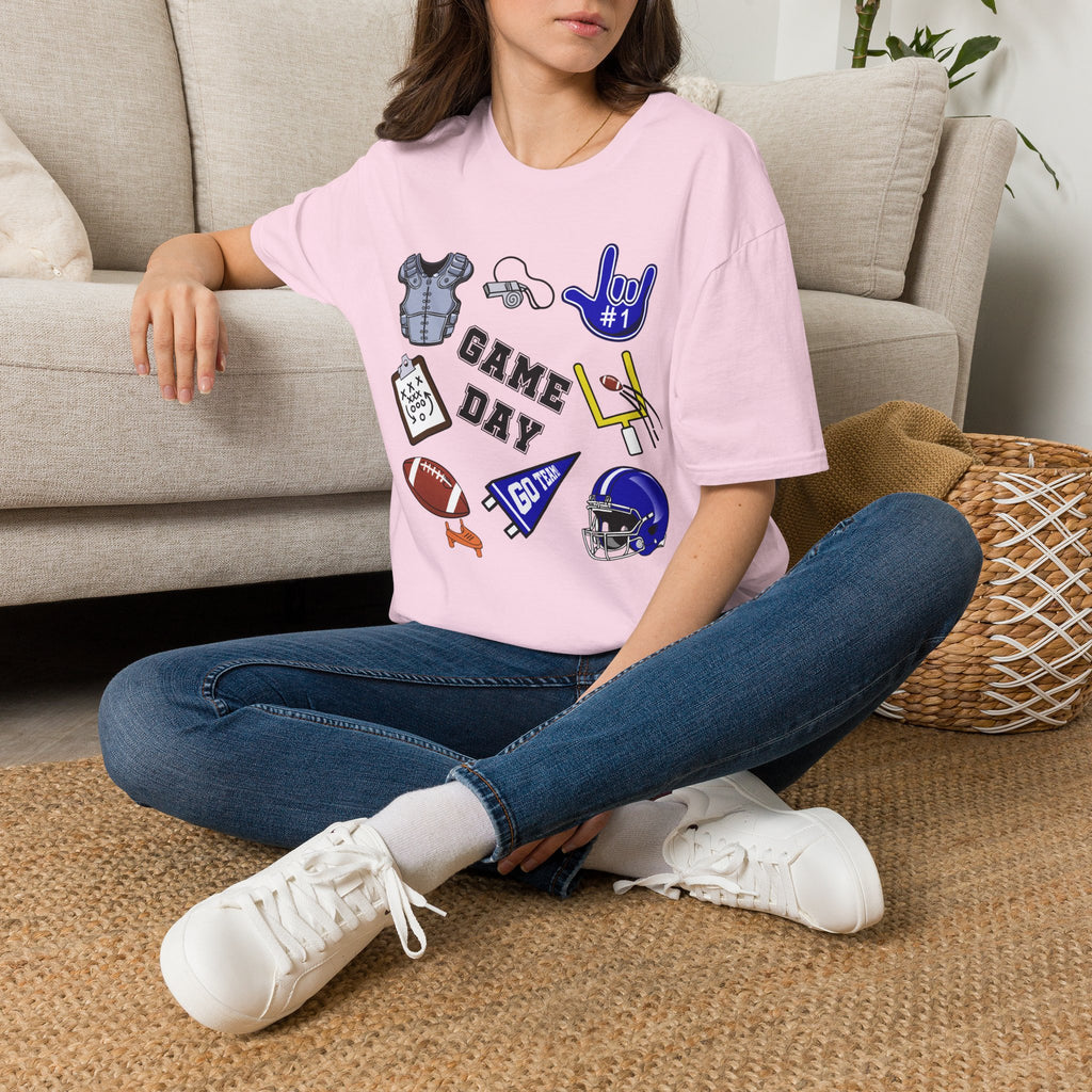 Game Day Football with I Love You ASL  - T-Shirt