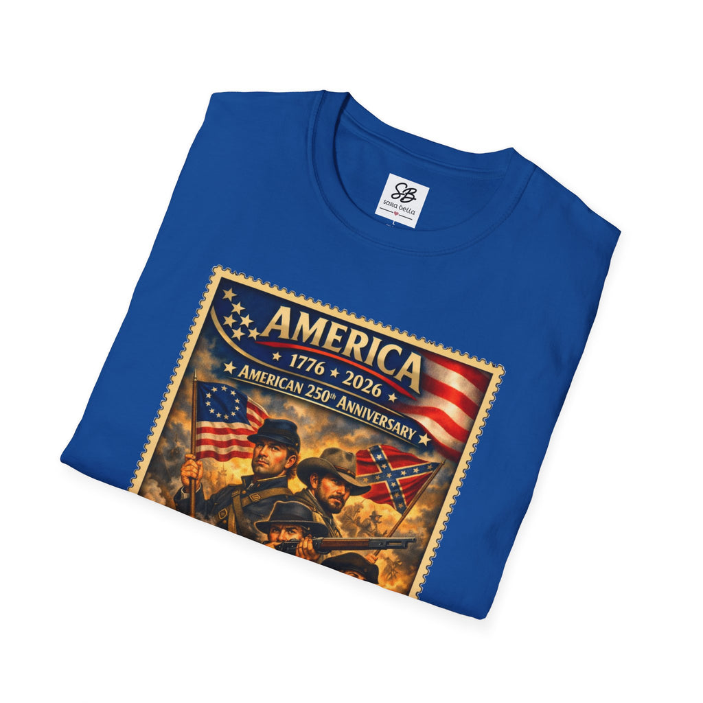 Civil War America Vintage Stamp T-Shirt