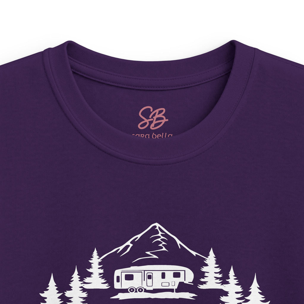 Live Love Camping in ASL (white ink) - Kid T-Shirt