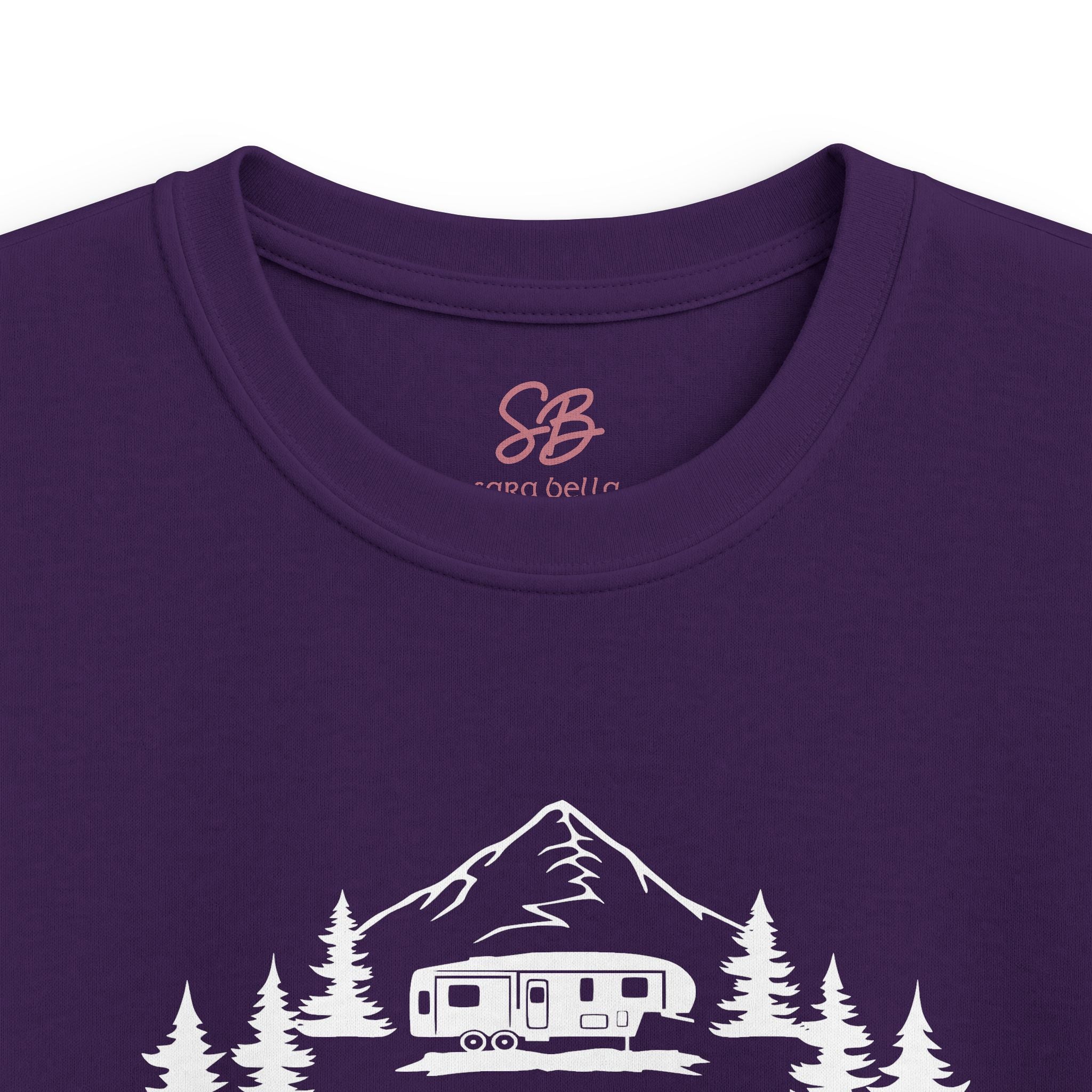 Live Love Camping in ASL (white ink) - Kid T-Shirt