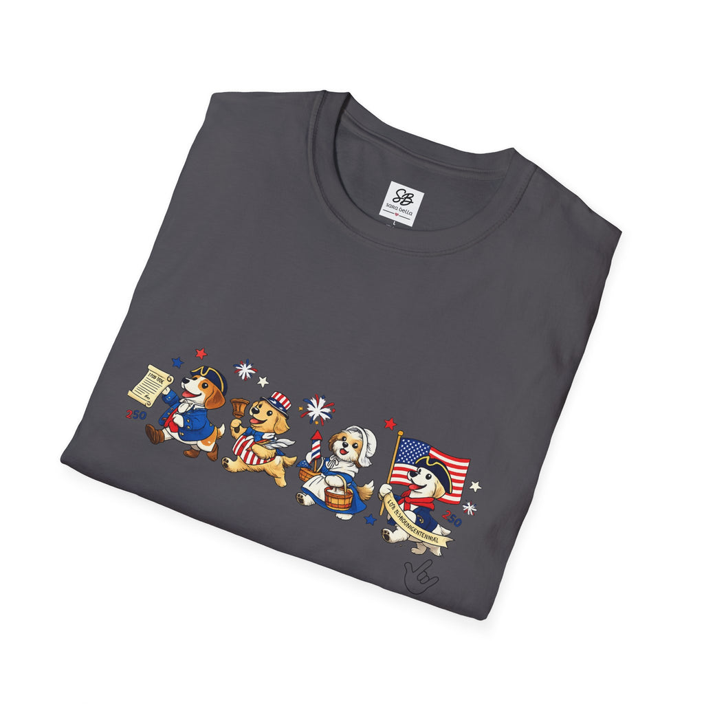 Patriotic Dogs Parade T-Shirt
