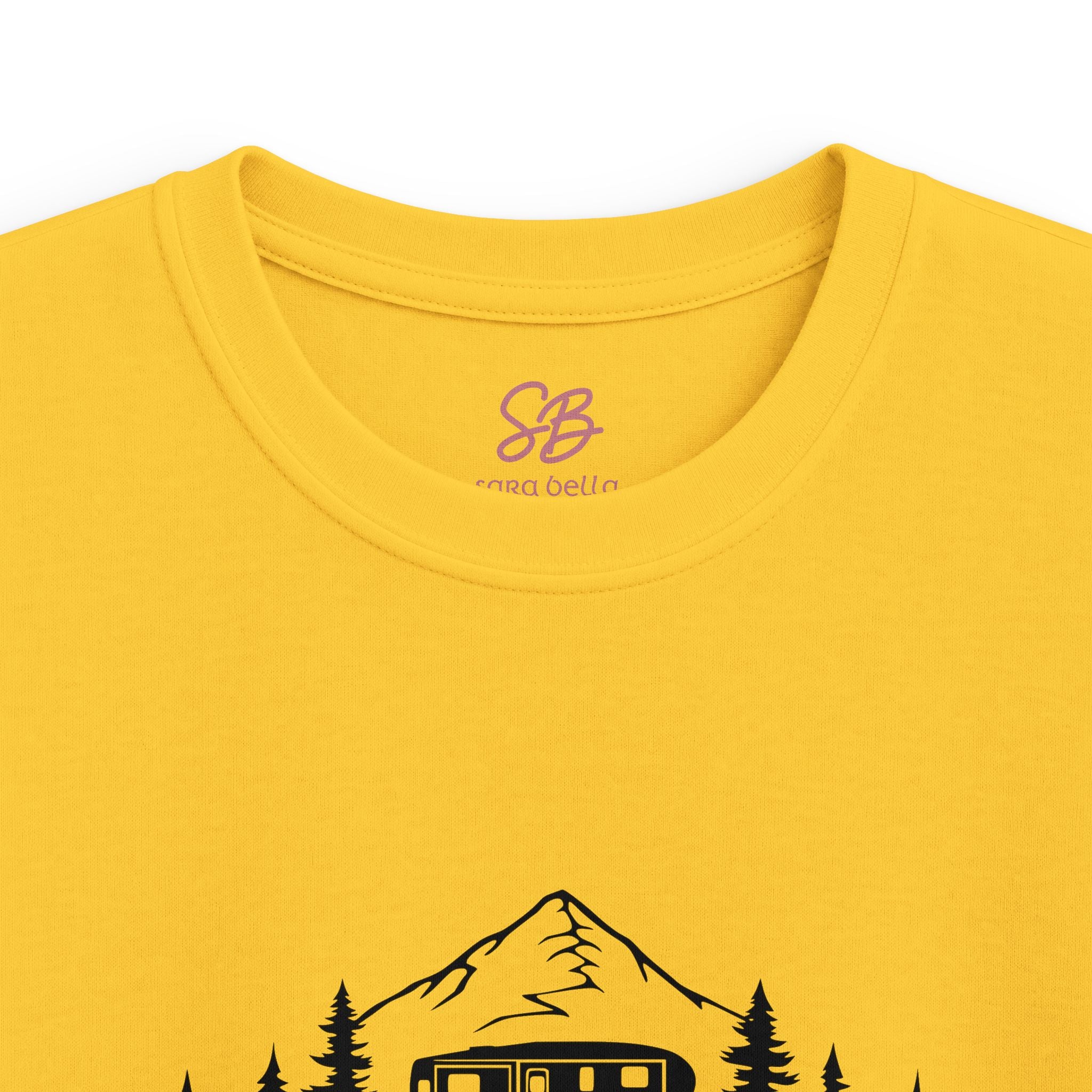 Live Love Camping in ASL (black ink) - Kid Shirt