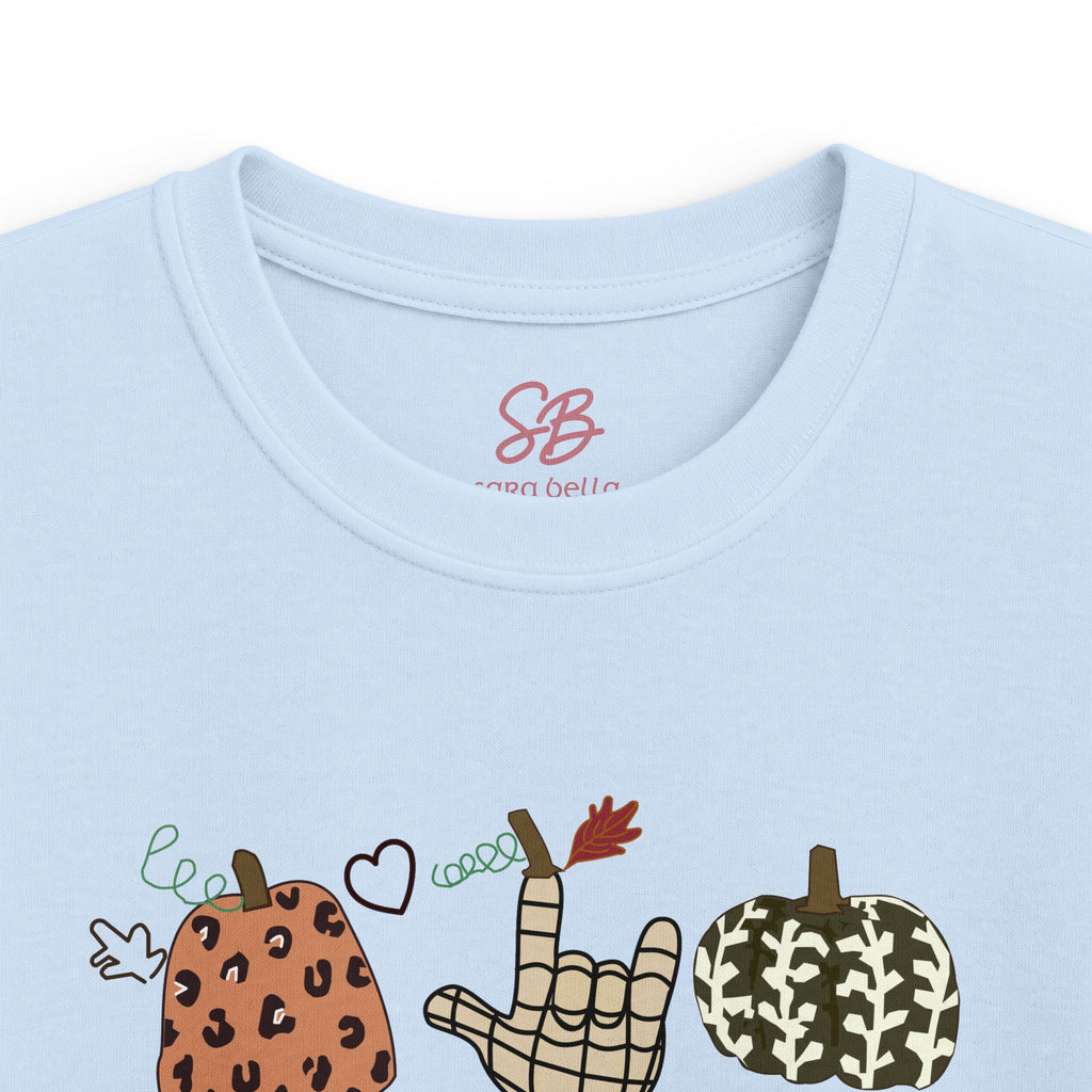 ASL Pumpkins Tic-Tac-Toe - Kid T-Shirt