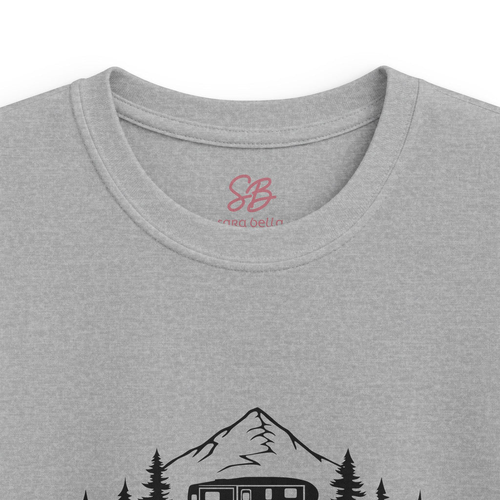 Live Love Camping in ASL (black ink) - Kid Shirt
