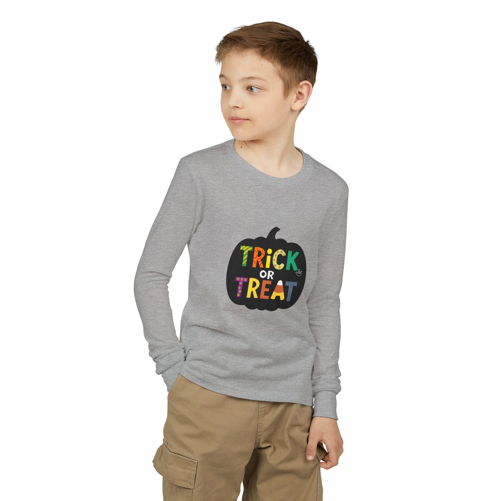 Trick or Treat Pumpkin - Kid Long Sleeve Shirt