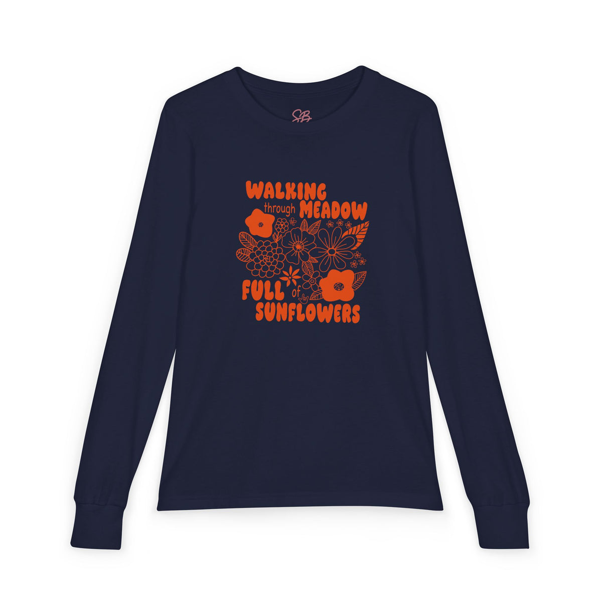 Walking Meadow Full Sunflowers - Kid Long Sleeve Shirt