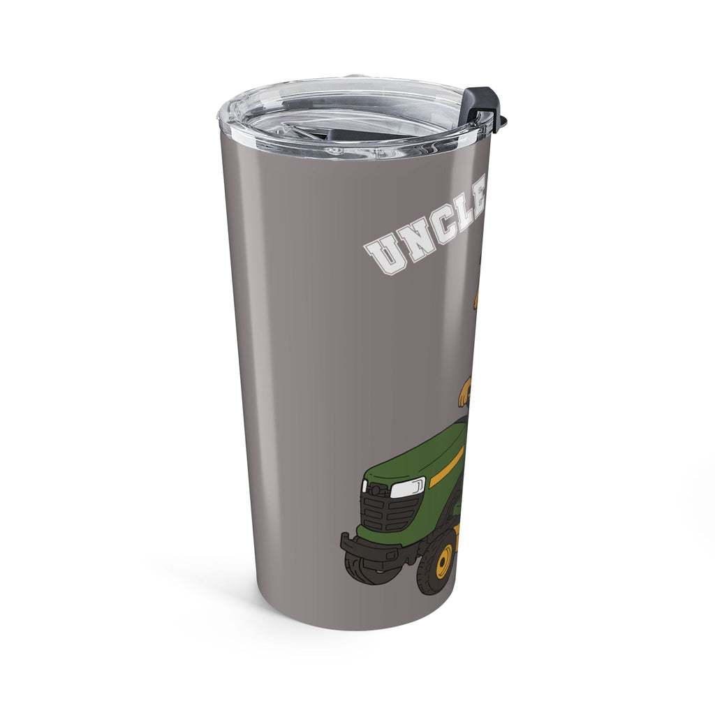 "Uncle Mows Best" Lawn Mower with Golden Retriever  -  20oz Tumbler