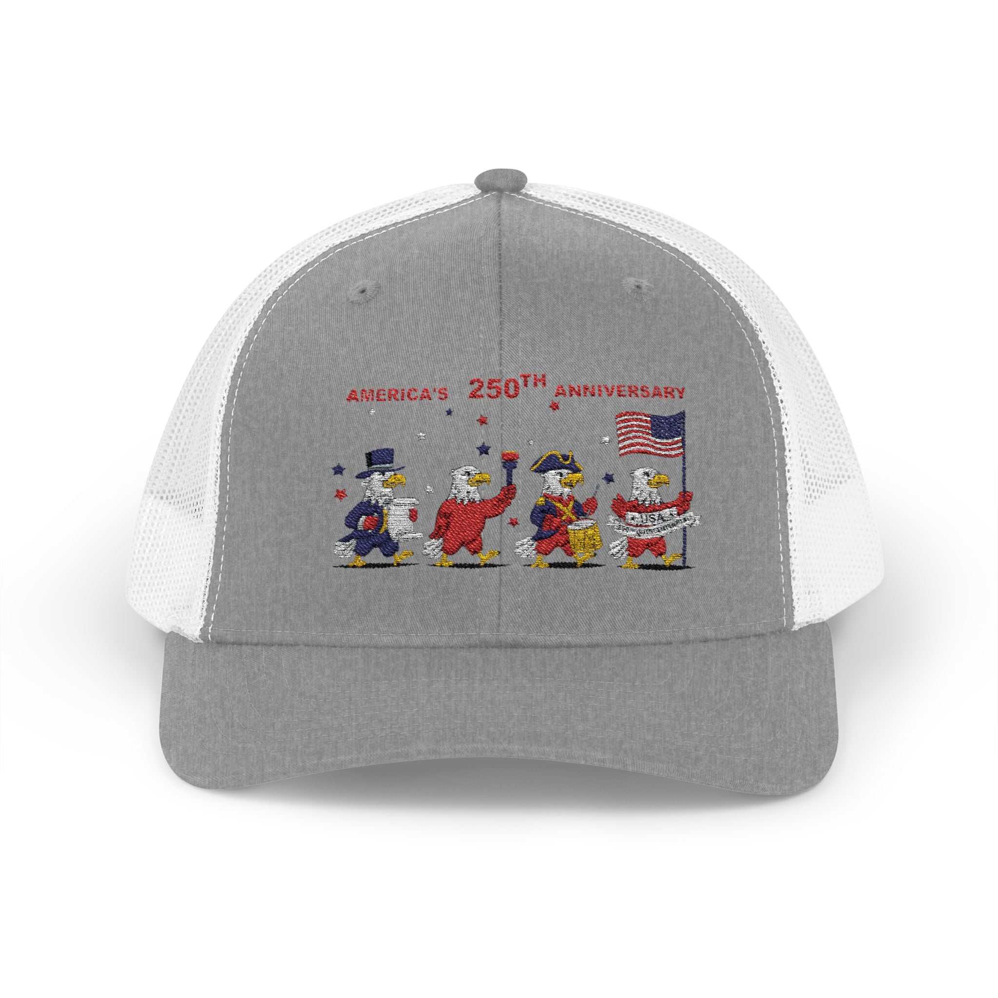Patriotic Eagles Parade 250th Anniversary Snapback Trucker Cap