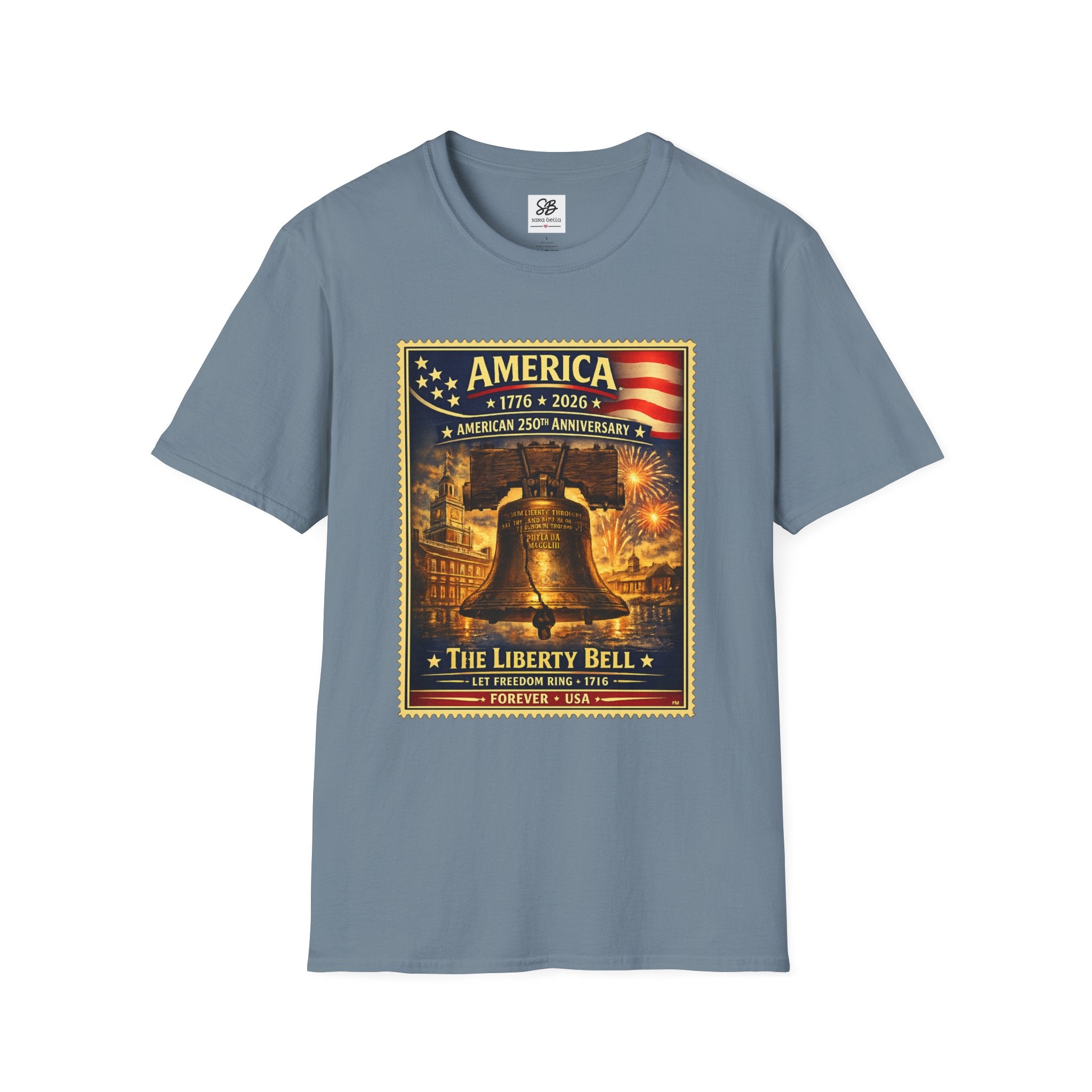 Liberty Bell Vintage Stamp T-Shirt