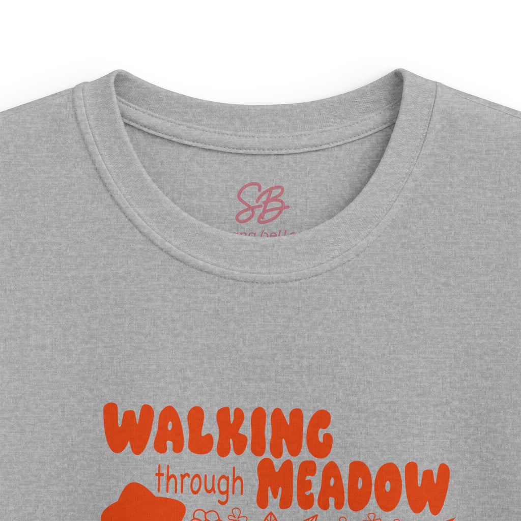 Walking Through Meadow Sunflowers - Kid T-Shirt