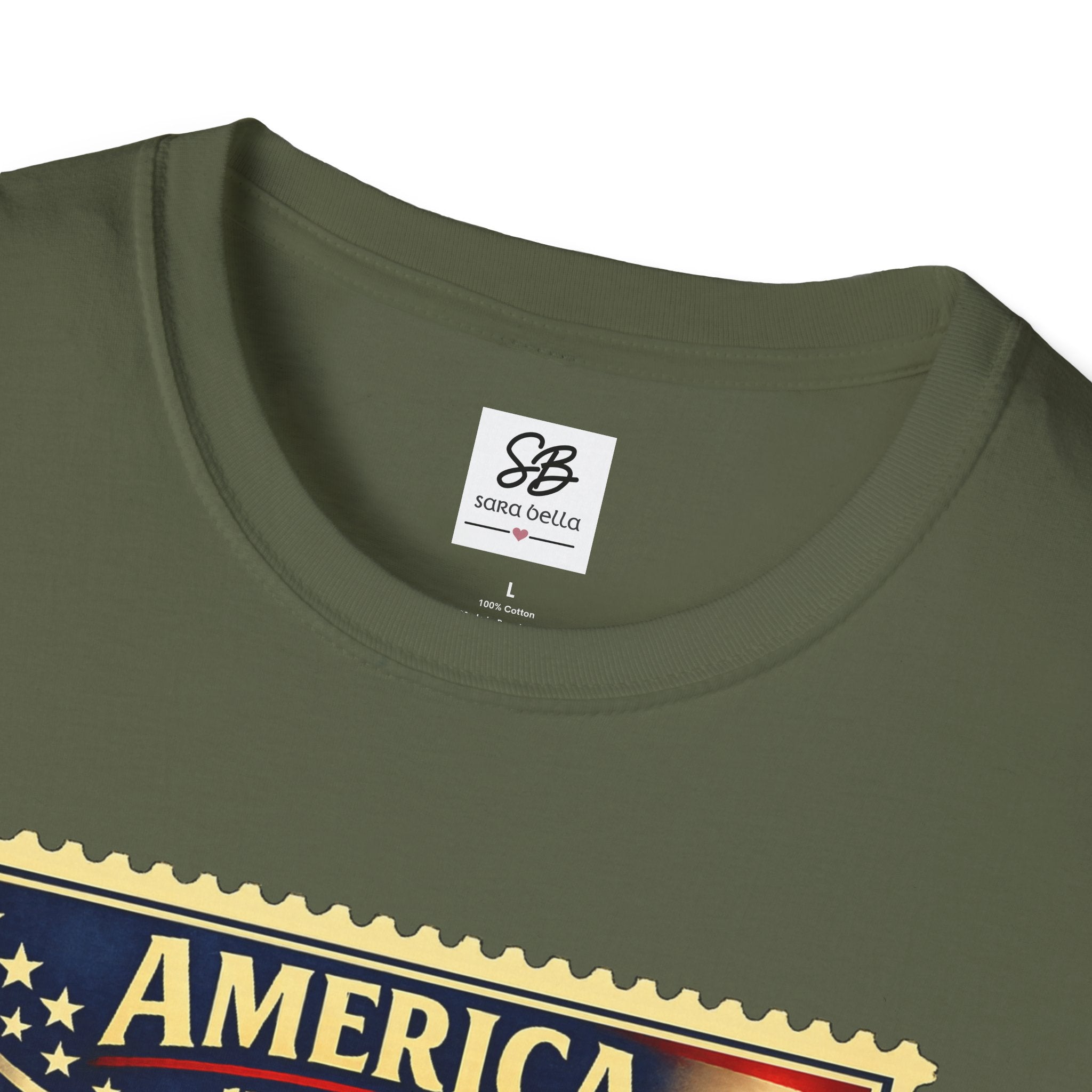 Patriotic Minute Man Vintage Stamp T-Shirt