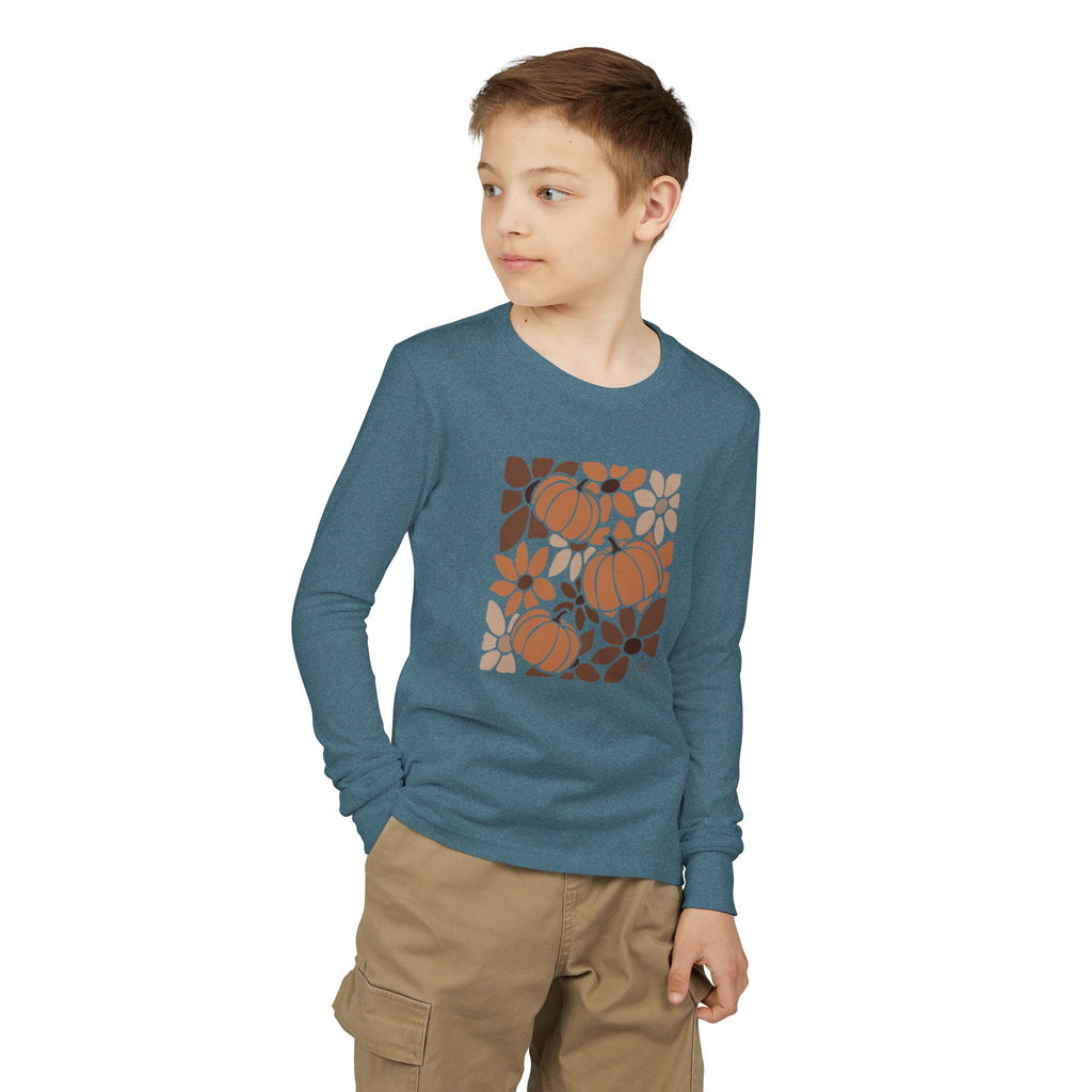 Leaves and Pumpkins Hobo - Kid Long Sleeve Shirt