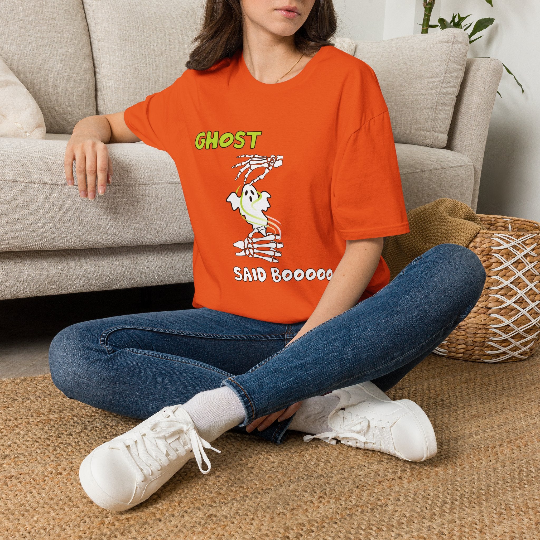 Ghost Said Boooooo in ASL -  T-Shirt