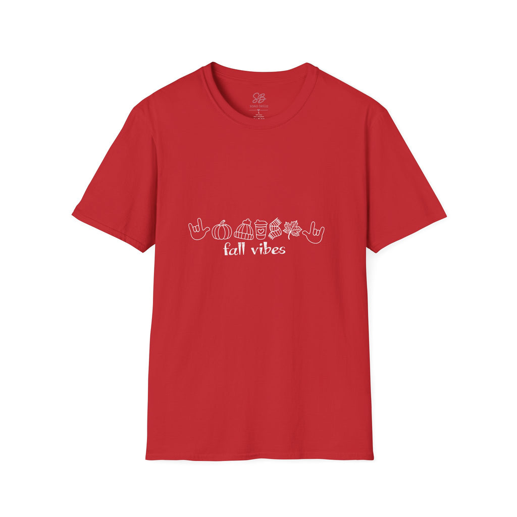 Fall Vibes with I Love you American Sign Language, ASL  - T-Shirt
