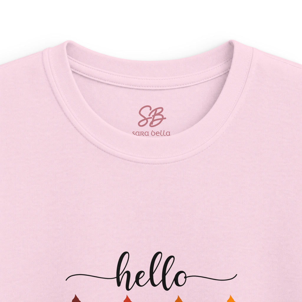 Hello Fall Fingers Spelling American Sign Language ASL -  Kid T-Shirt