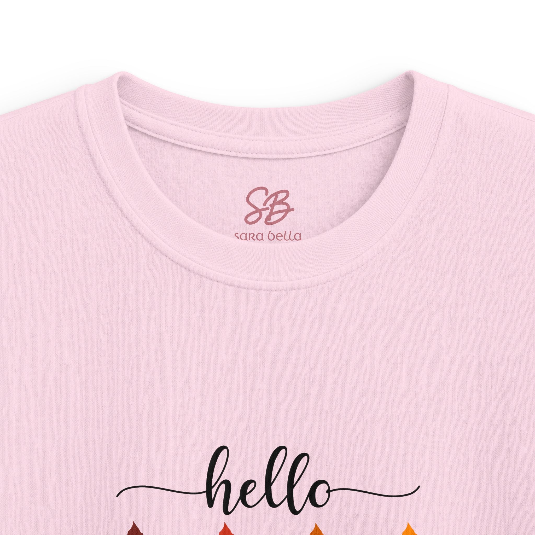 Hello Fall Fingers Spelling American Sign Language ASL -  Kid T-Shirt