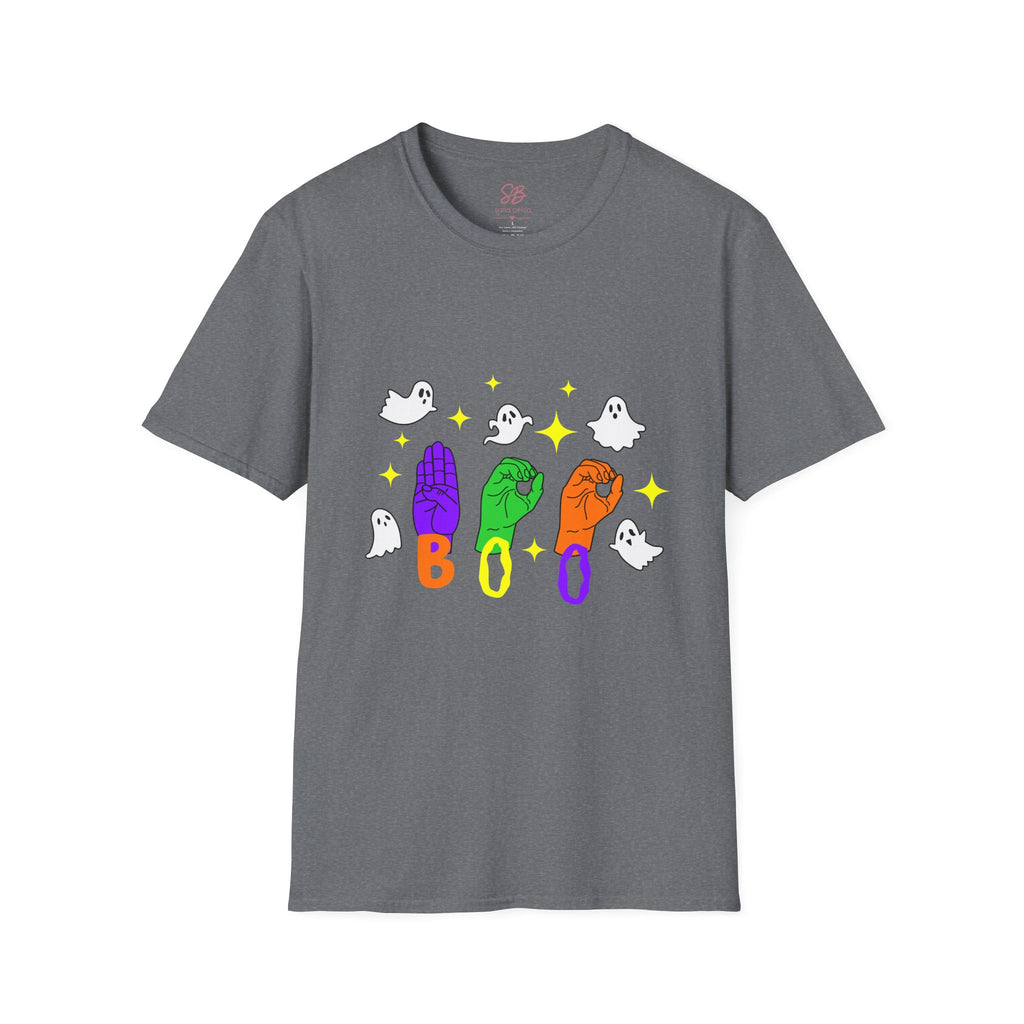 Ghosts "BOO" in ASL - T-Shirt