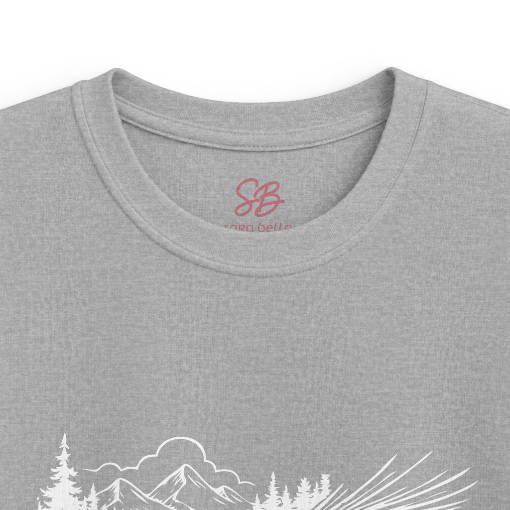 Fly Fishing Hook with Mountain View - Kid T-Shirt