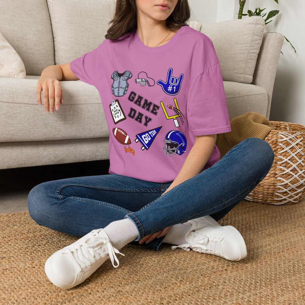 Game Day Football with I Love You ASL  - T-Shirt