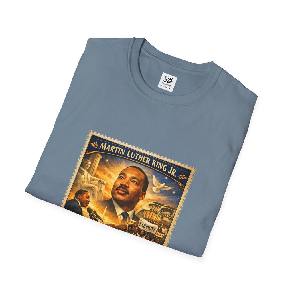 Martin Luther King Jr. 'I Have a Dream Memorial ' Tribute Vintage Stamp T-Shirt