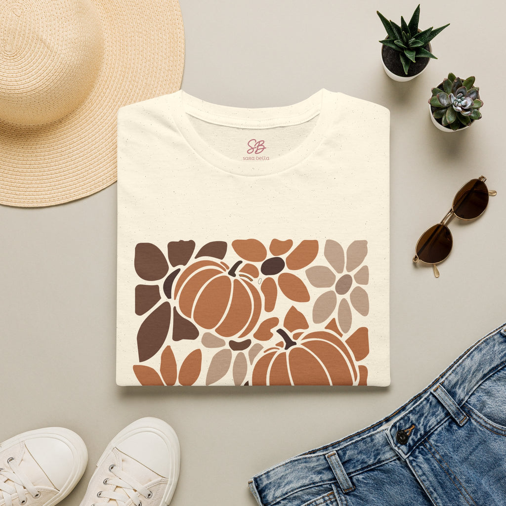 Fall Leaves & Pumpkins Hobo - T-Shirt
