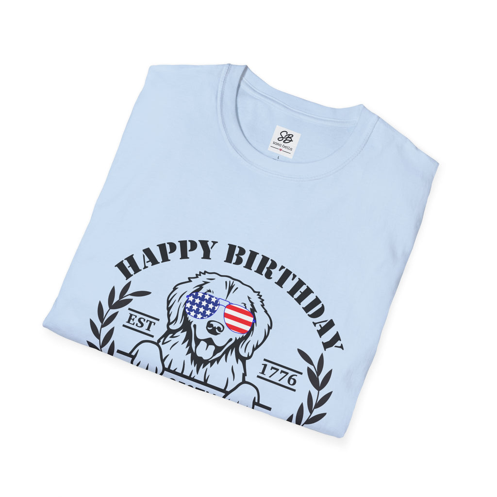 Happy Birthday 250th America with a dog T-Shirt