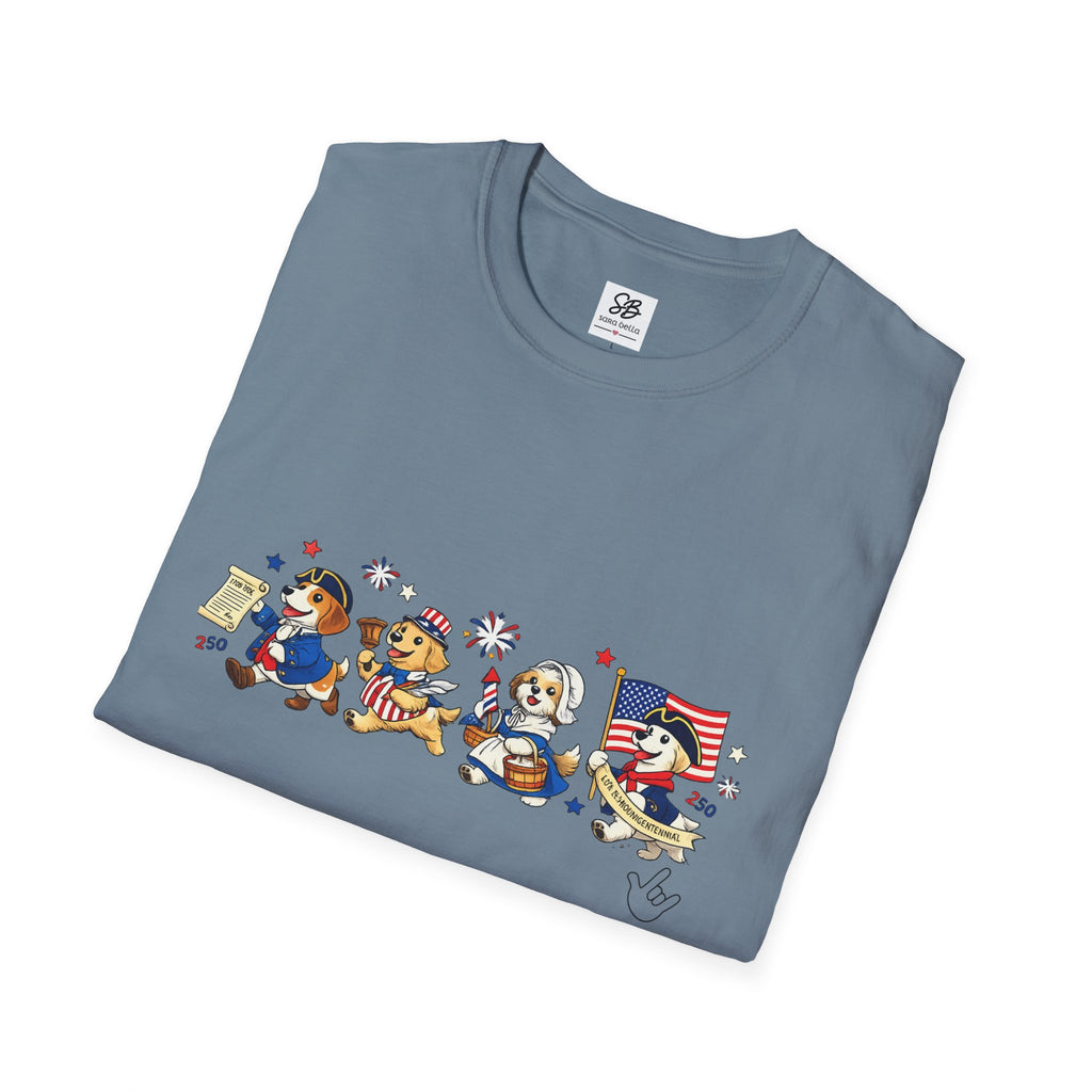Patriotic Dogs Parade T-Shirt