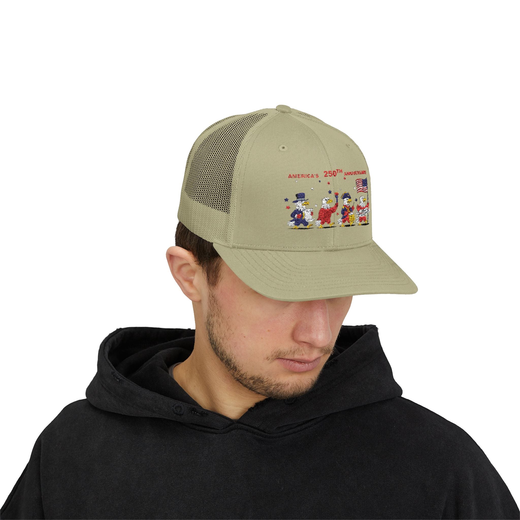 Patriotic Eagles Parade 250th Anniversary Snapback Trucker Cap