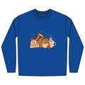 Autumn Football Pumpkin with I Love You American Sign Language, ASL - Long Sleeve Shirt