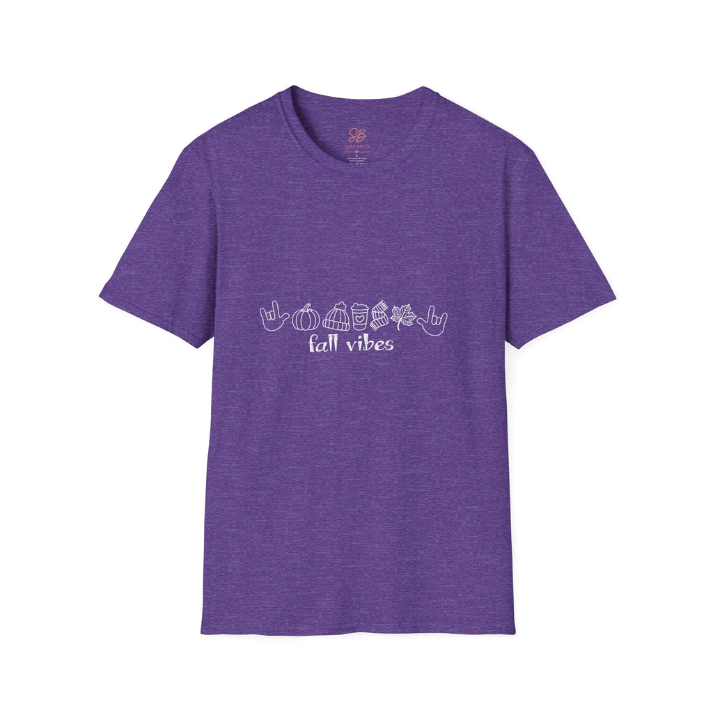 Fall Vibes with I Love you American Sign Language, ASL  - T-Shirt