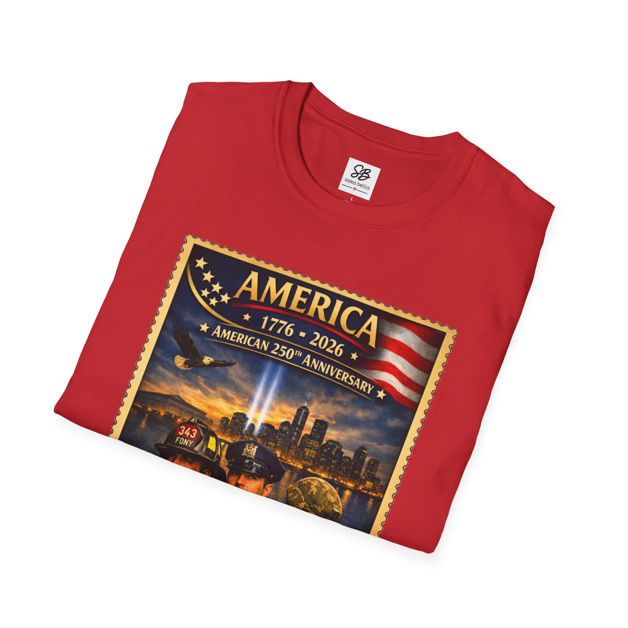 9/11 Remembrance"We Will Never Forget" Vintage Stamp T-Shirt