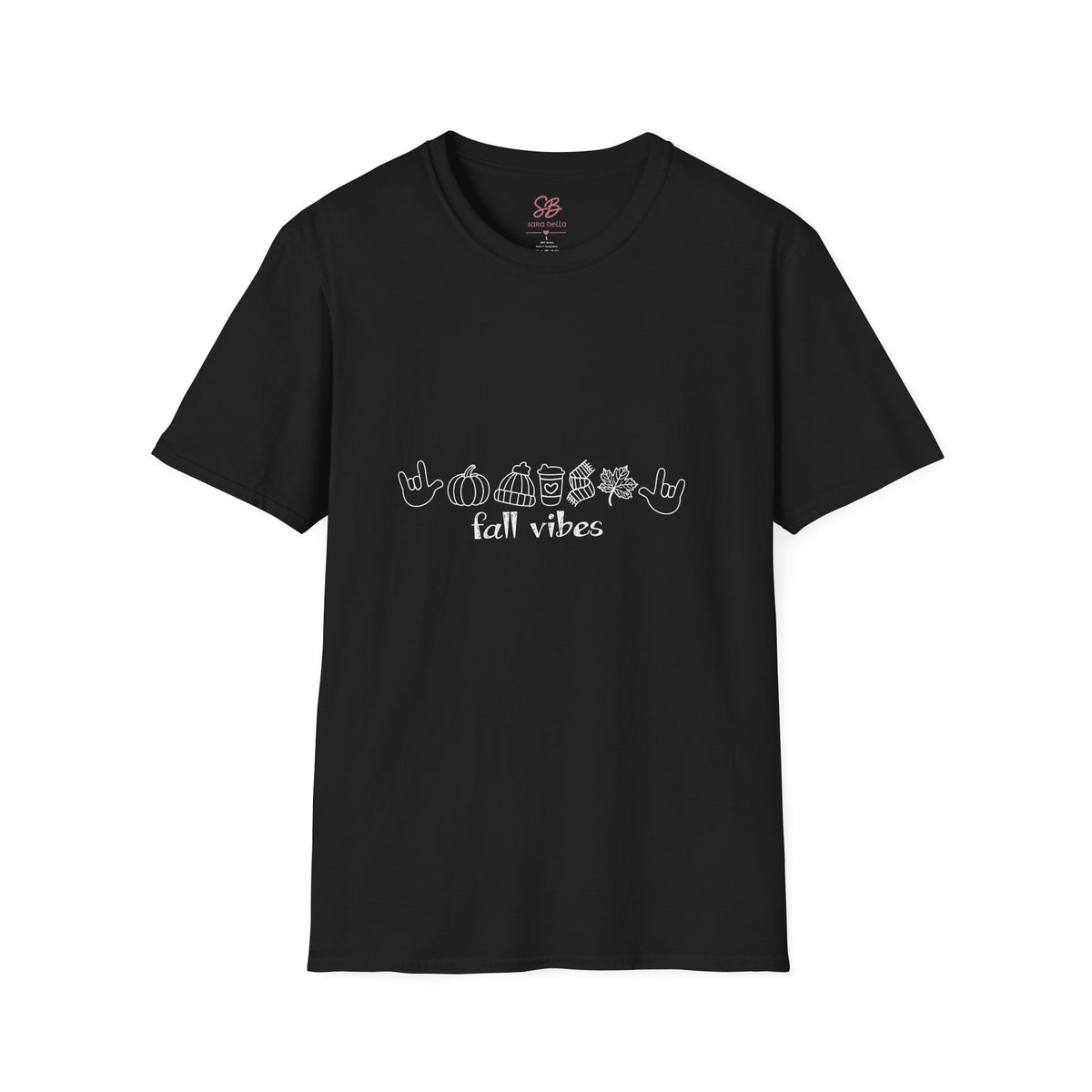 Fall Vibes with I Love you American Sign Language, ASL  - T-Shirt