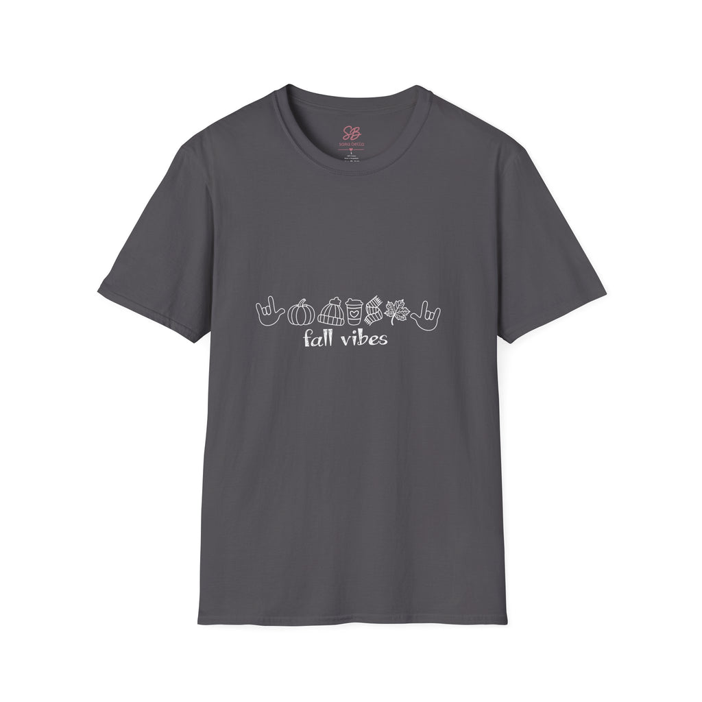 Fall Vibes with I Love you American Sign Language, ASL  - T-Shirt
