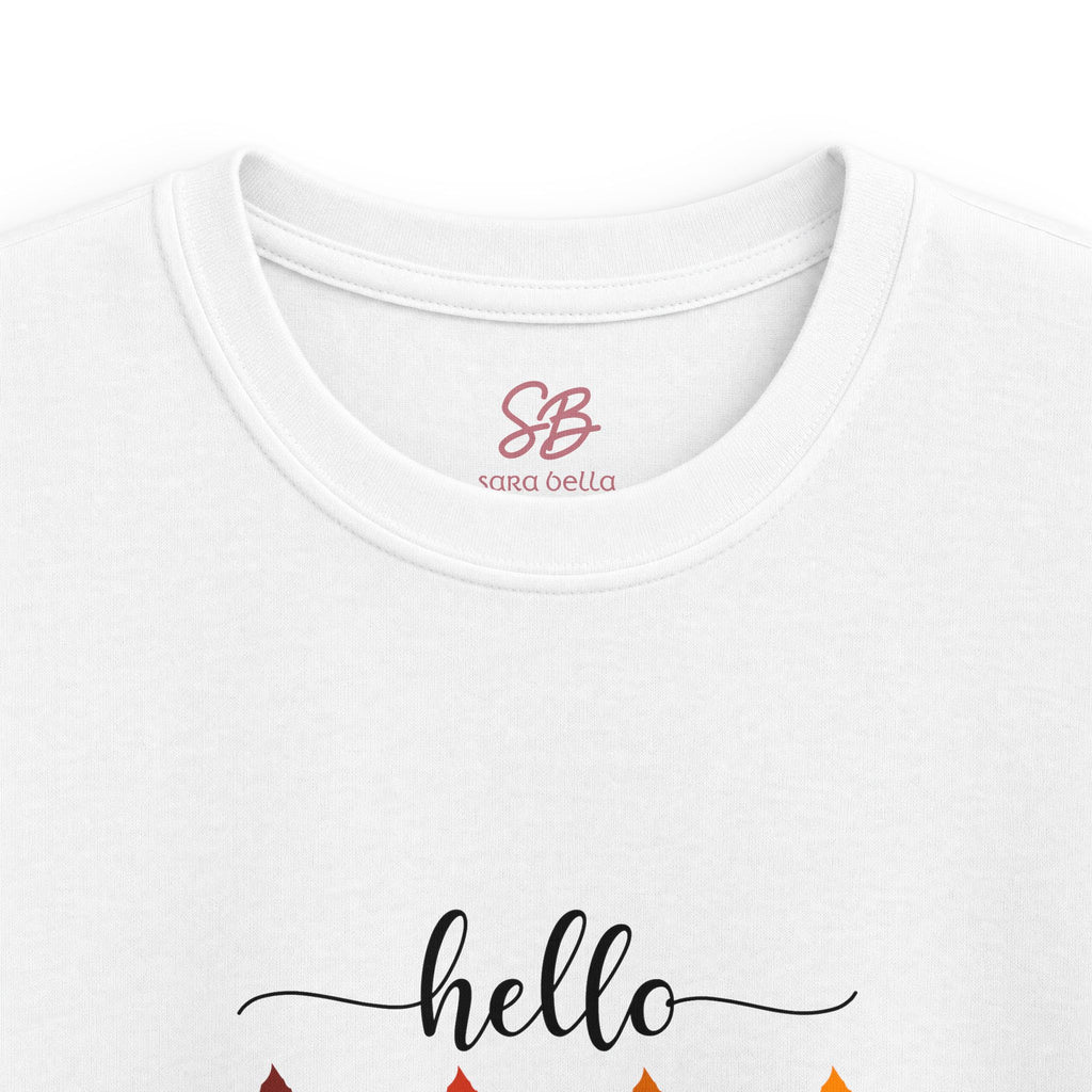 Hello Fall Fingers Spelling American Sign Language ASL -  Kid T-Shirt