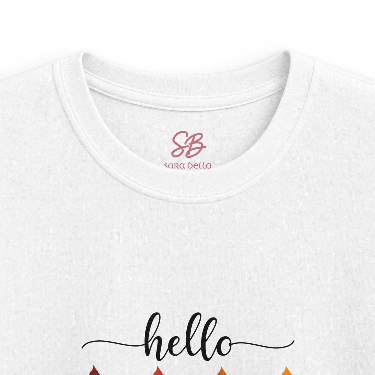Hello Fall Fingers Spelling American Sign Language ASL -  Kid T-Shirt