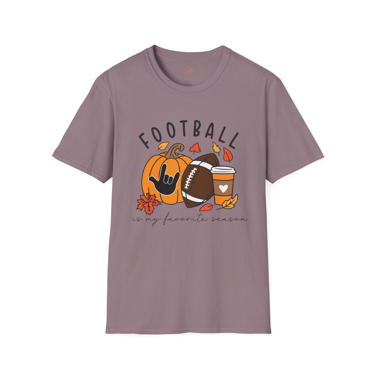 Football Is My Favorite Season  with I love you American Sign Language, ASL- T-Shirt
