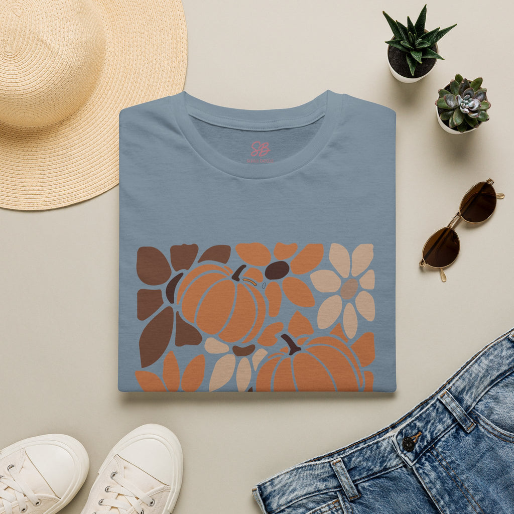 Fall Leaves & Pumpkins Hobo - T-Shirt
