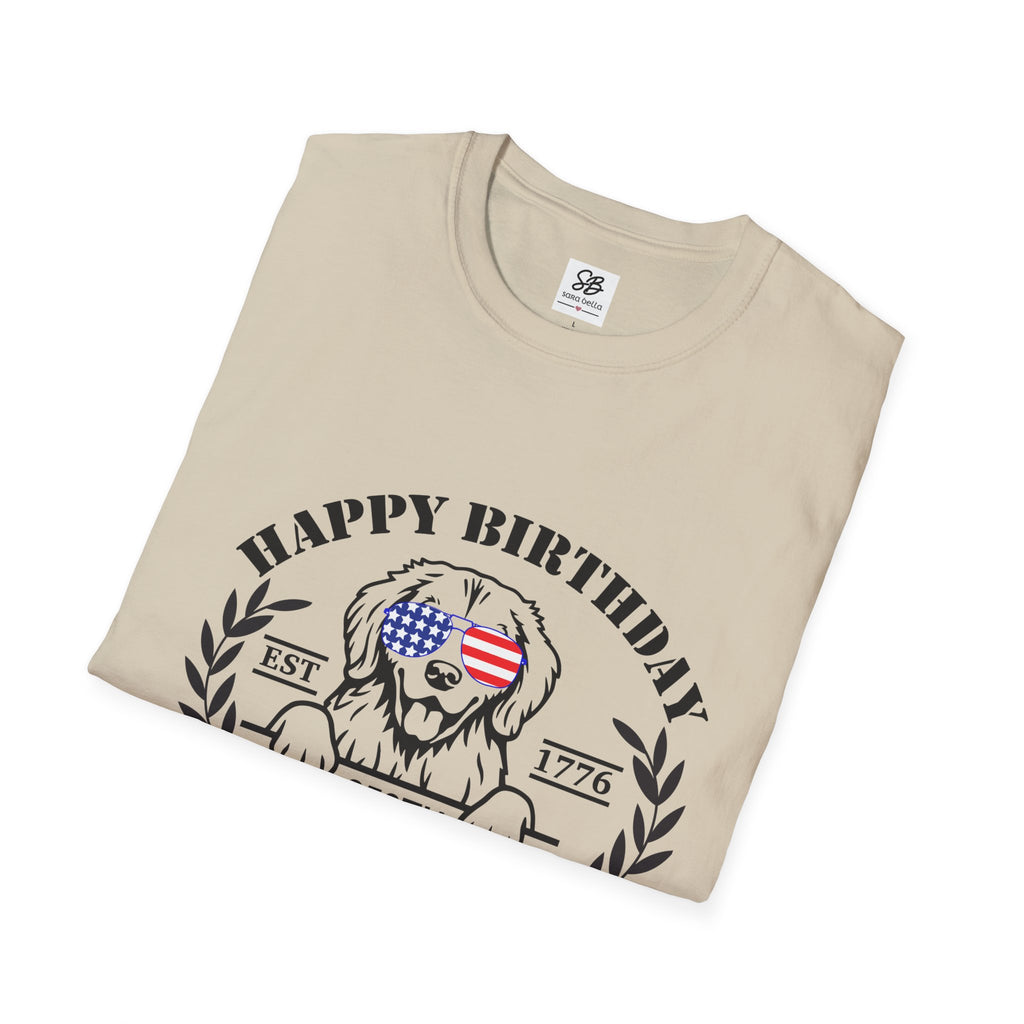 Happy Birthday 250th America with a dog T-Shirt