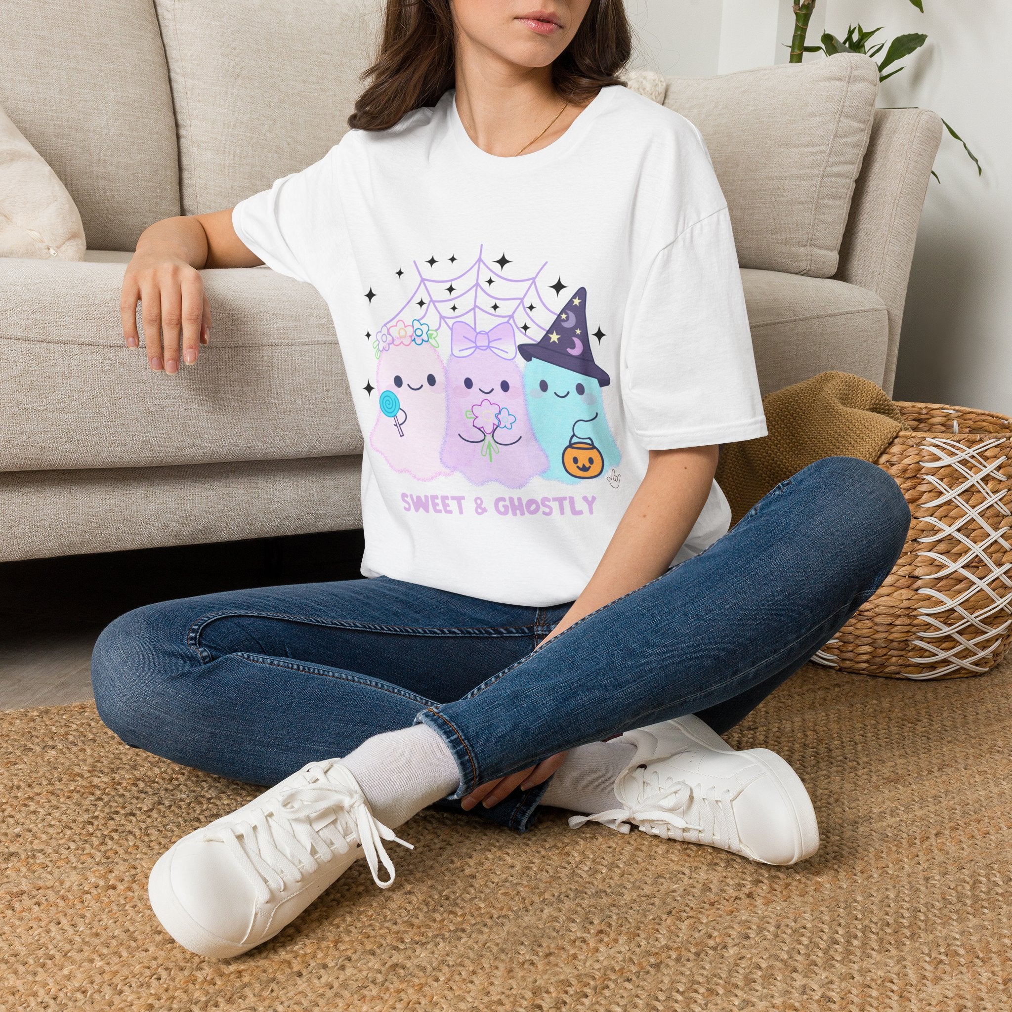 3 Friendly Ghosts "Sweet & Ghostly"  - T-Shirt