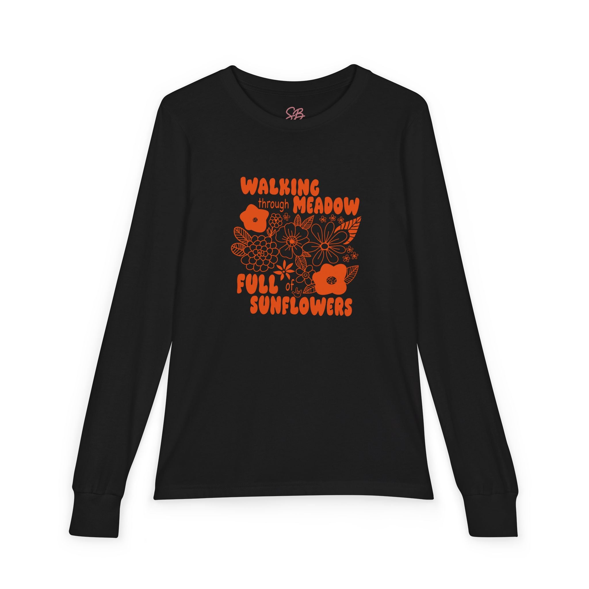 Walking Meadow Full Sunflowers - Kid Long Sleeve Shirt