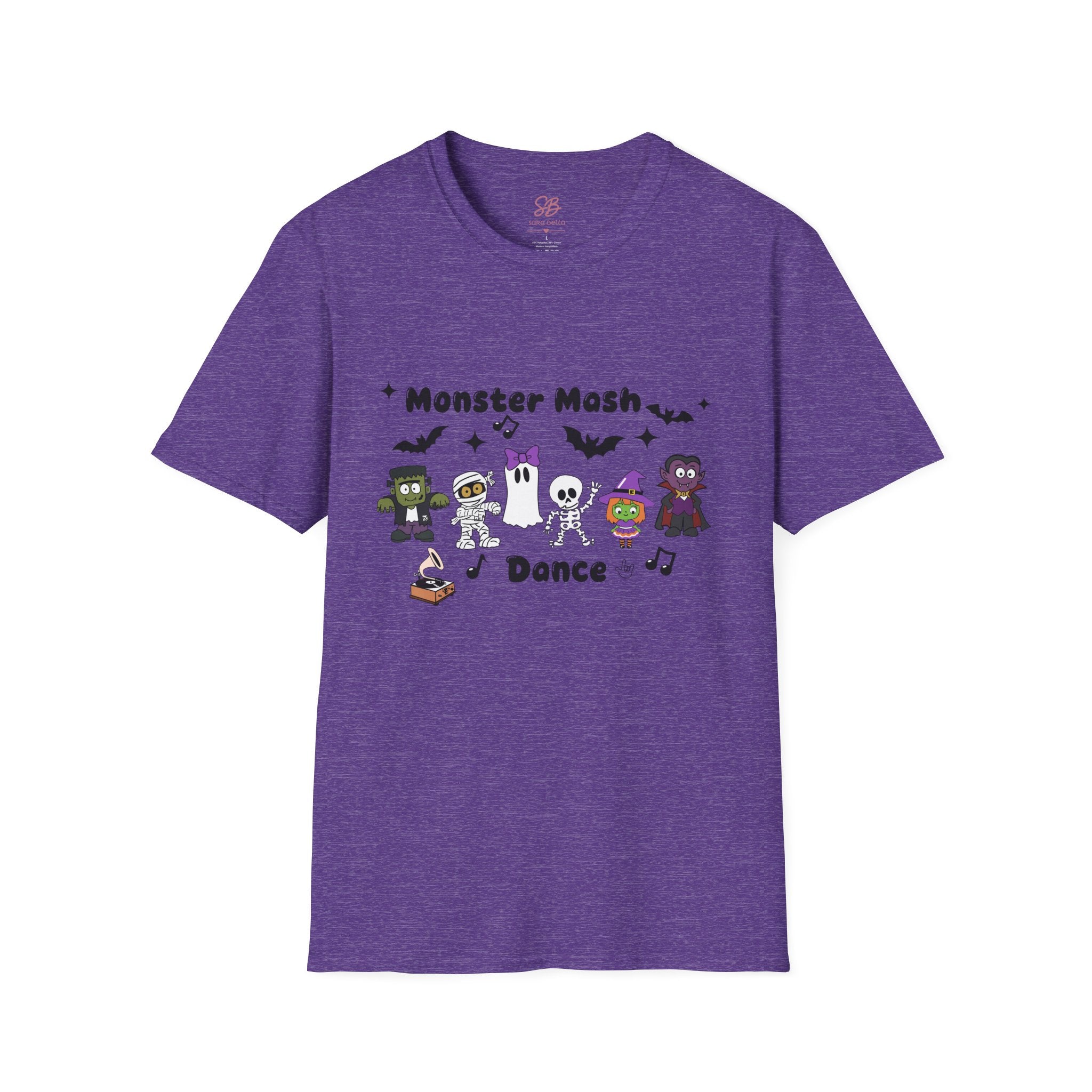Monster Mash Dance of Halloween Characters Crews -  T-Shirt