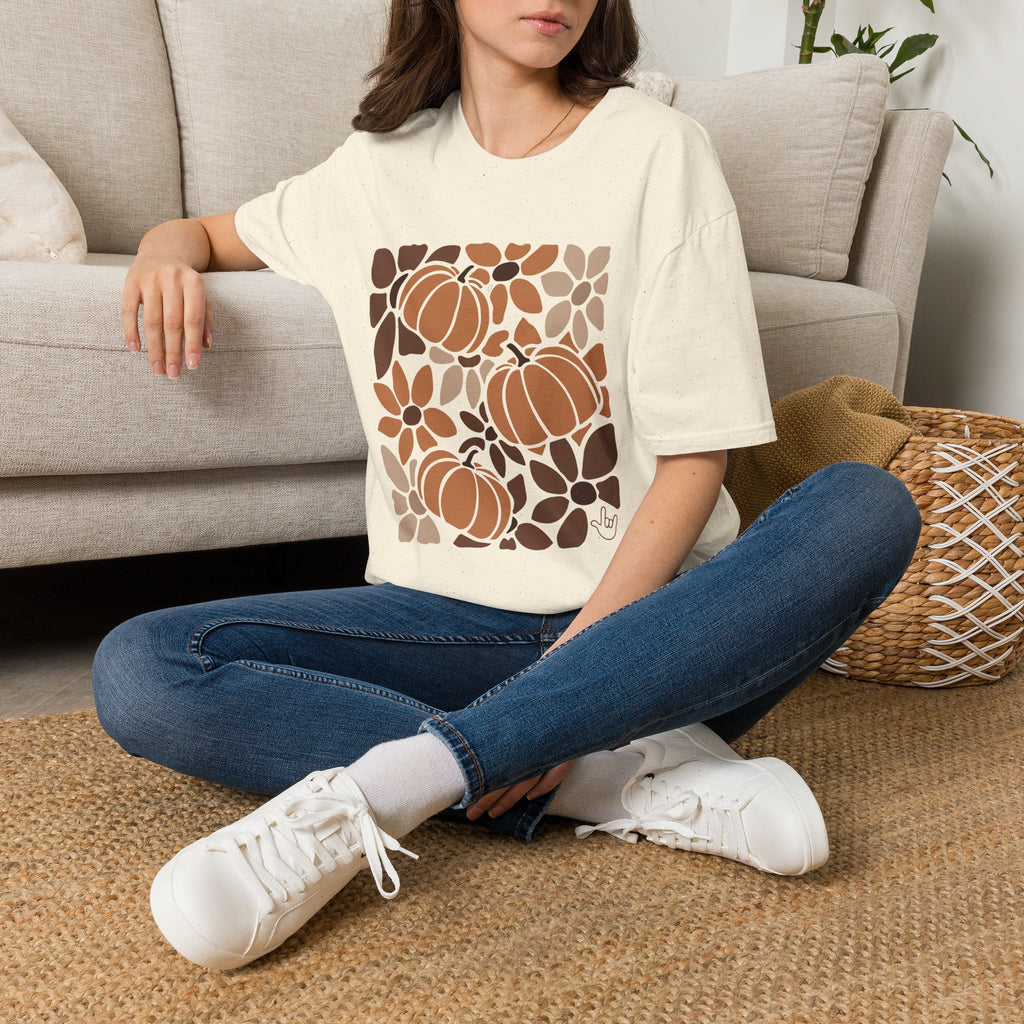 Fall Leaves & Pumpkins Hobo - T-Shirt